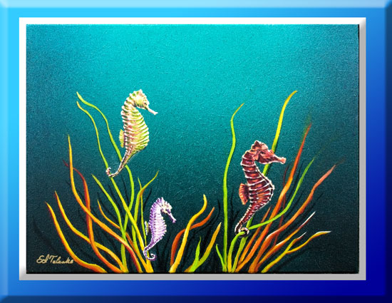 seahorses
